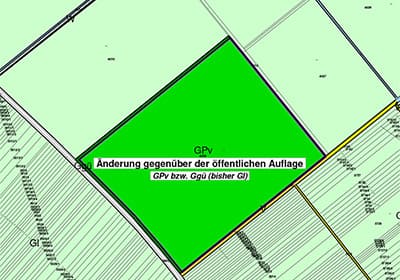 Flächenwidmungsplan Satellitenbild